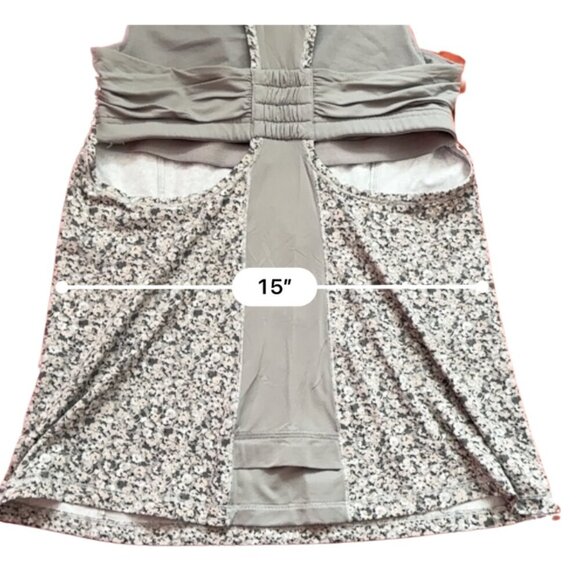 Lululemon Tone It Tank Petite Fleur Silver Spoon Ambient Grey - Picture 3 of 7